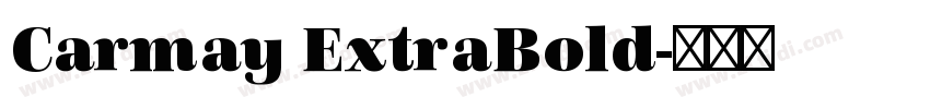 Carmay ExtraBold字体转换